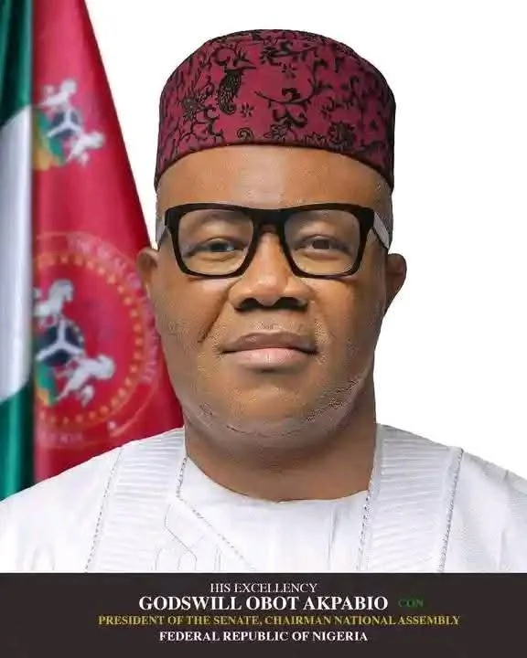 The Senate President Godswill Obot Akpabio